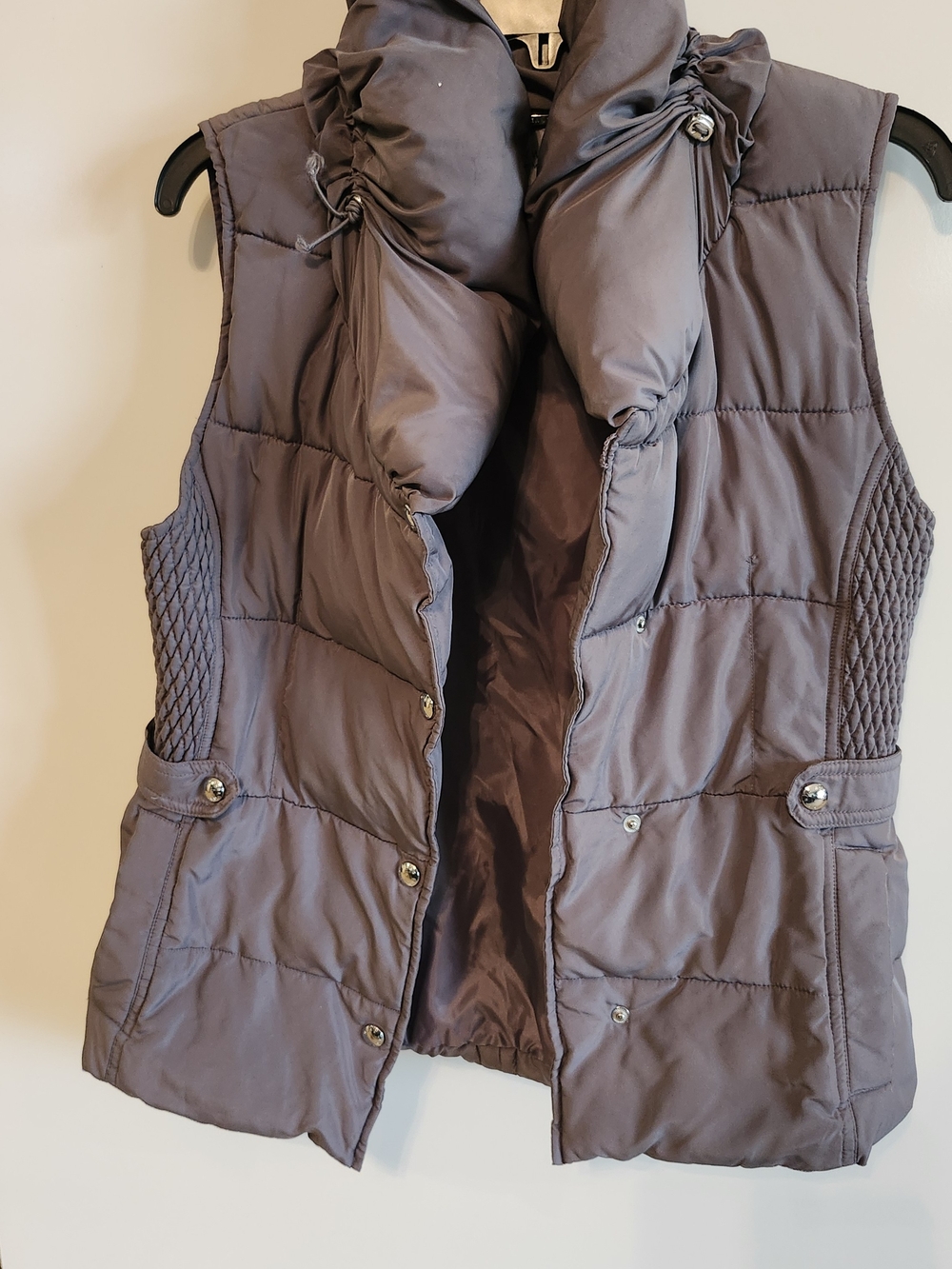 Marc New York Quilted Puffer Vest in Taupe